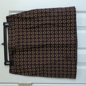 Loft skirt 4P petite, brown sunflower pattern